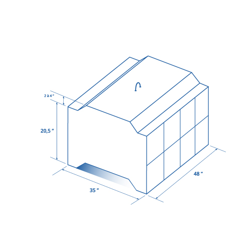 Bloc de béton empilable